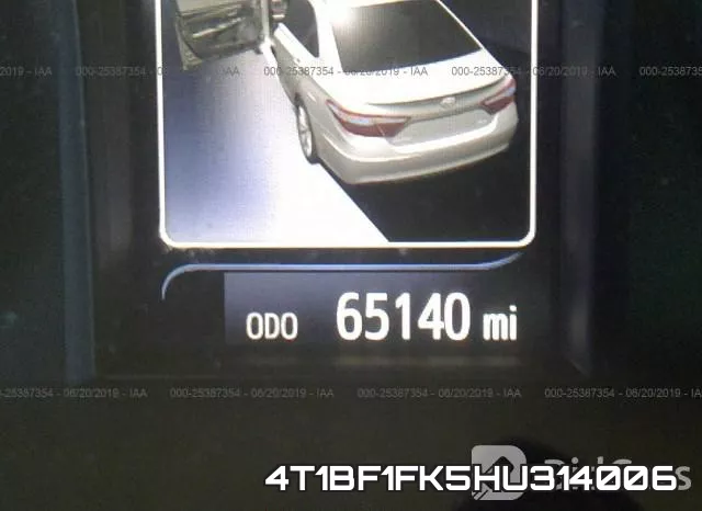 4T1BF1FK5HU314006 фото 8
