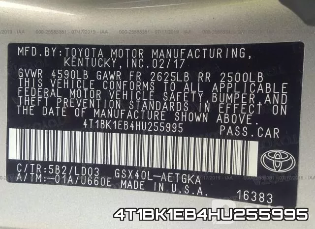 4T1BK1EB4HU255995 фото 10