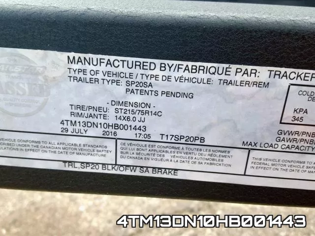 4TM13DN10HB001443 фото 2