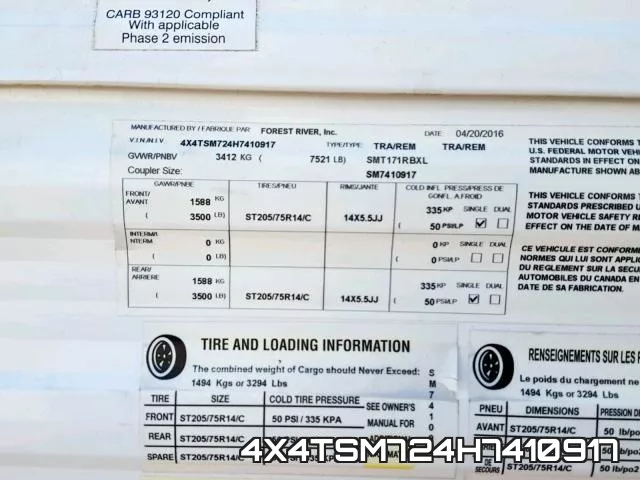 4X4TSM724H7410917 фото 2