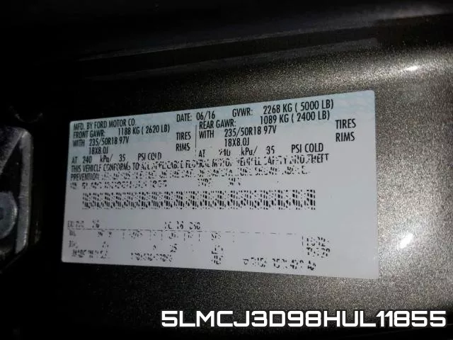 5LMCJ3D98HUL11855 фото 2