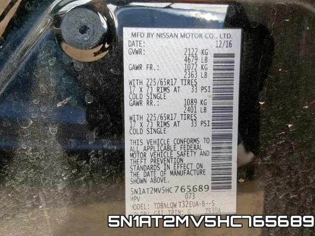5N1AT2MV5HC765689 фото 2