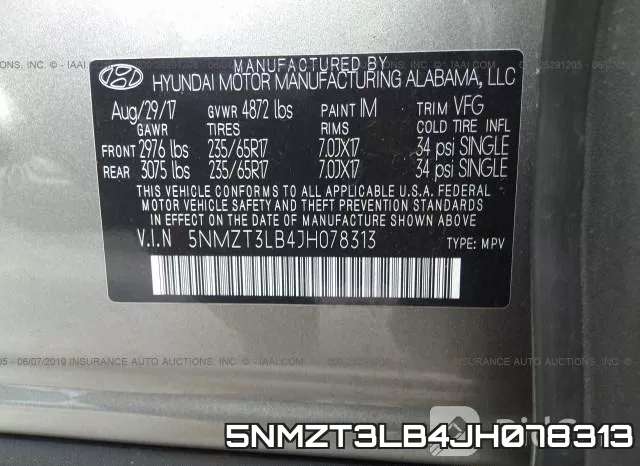 5NMZT3LB4JH078313 фото 9