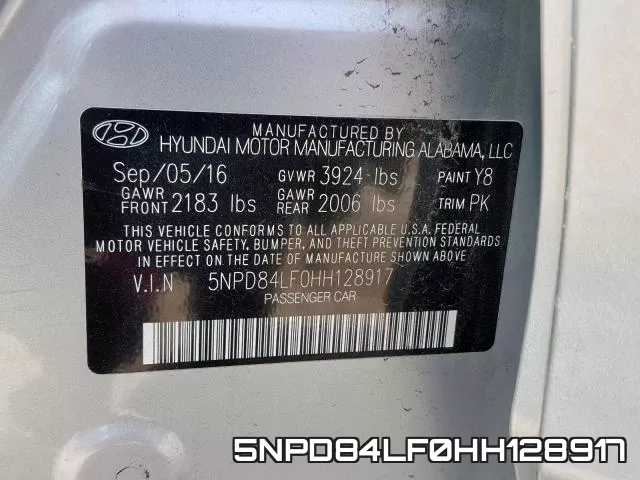 5NPD84LF0HH128917 фото 2
