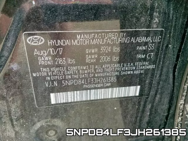 5NPD84LF3JH261385 фото 2