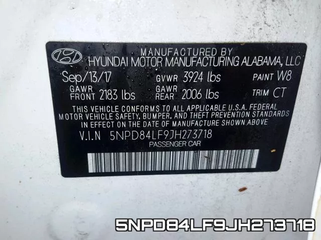 5NPD84LF9JH273718 фото 2