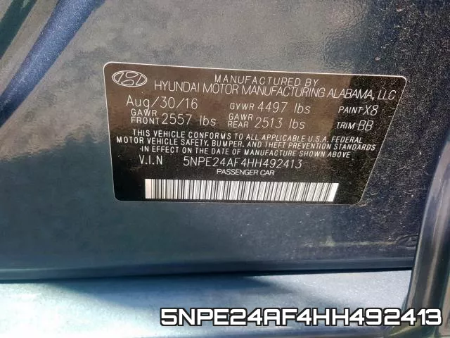 5NPE24AF4HH492413 фото 2