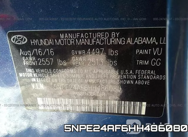5NPE24AF6HH486080 фото 10