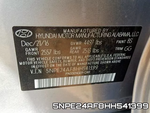 5NPE24AF8HH541399 фото 2