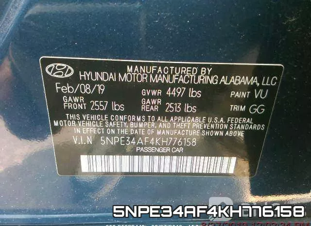 5NPE34AF4KH776158 фото 10