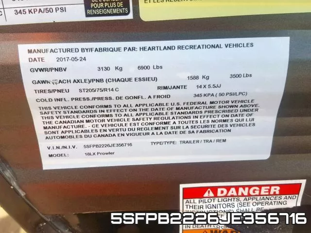 5SFPB2226JE356716 фото 2
