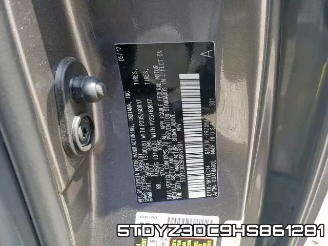 5TDYZ3DC9HS861281 фото 2