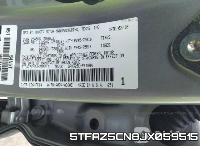 5TFAZ5CN8JX059515 фото 10