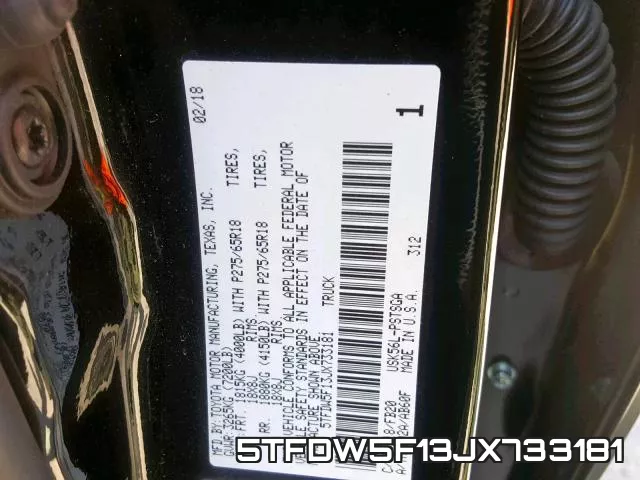 5TFDW5F13JX733181 фото 2