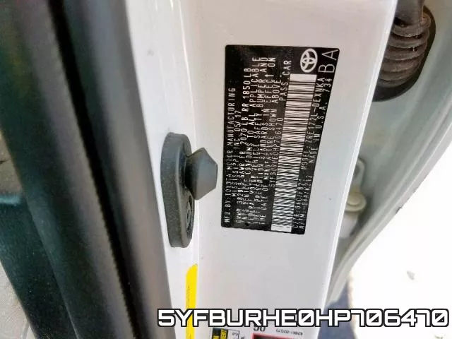 5YFBURHE0HP706470 фото 2