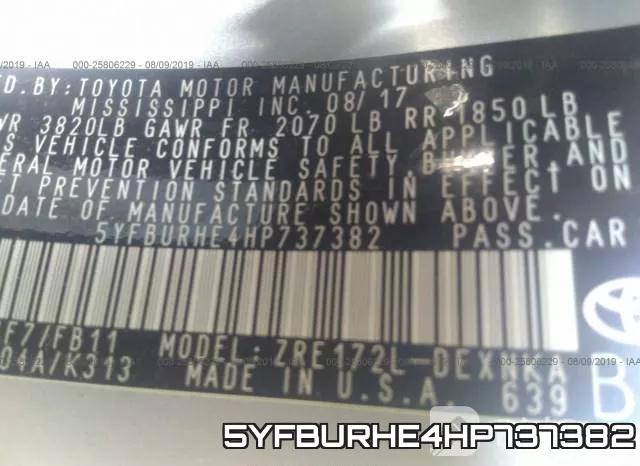 5YFBURHE4HP737382 фото 10