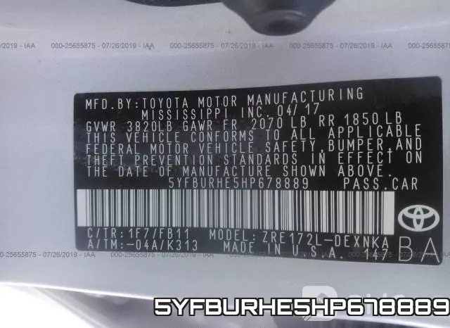 5YFBURHE5HP678889 фото 10