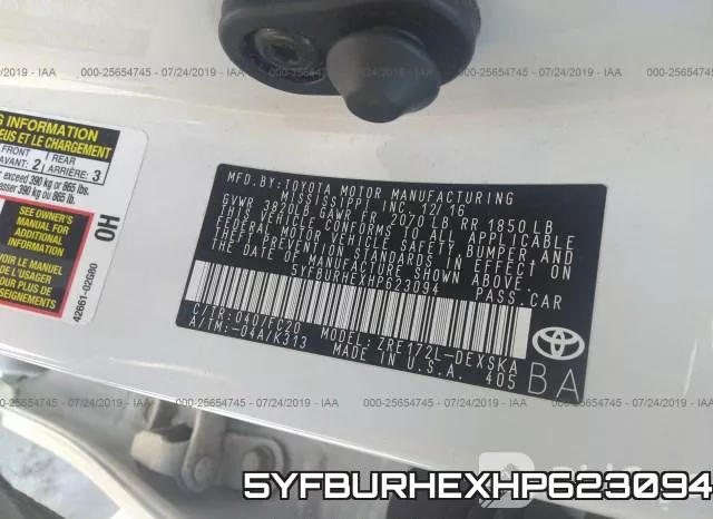 5YFBURHEXHP623094 фото 10