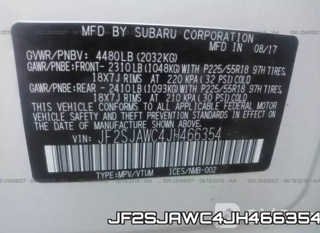 JF2SJAWC4JH466354 фото 10