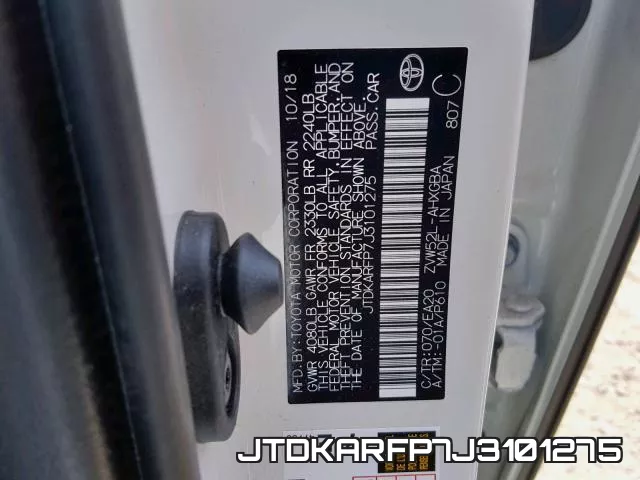 JTDKARFP7J3101275 фото 2