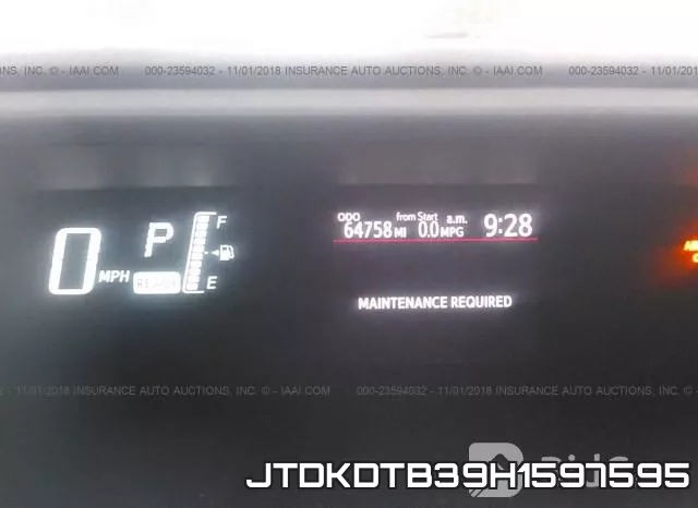 JTDKDTB39H1597595 фото 8