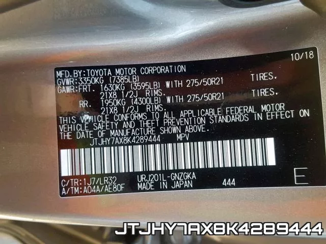 JTJHY7AX8K4289444 фото 2