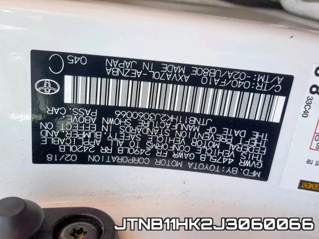 JTNB11HK2J3060066 фото 2