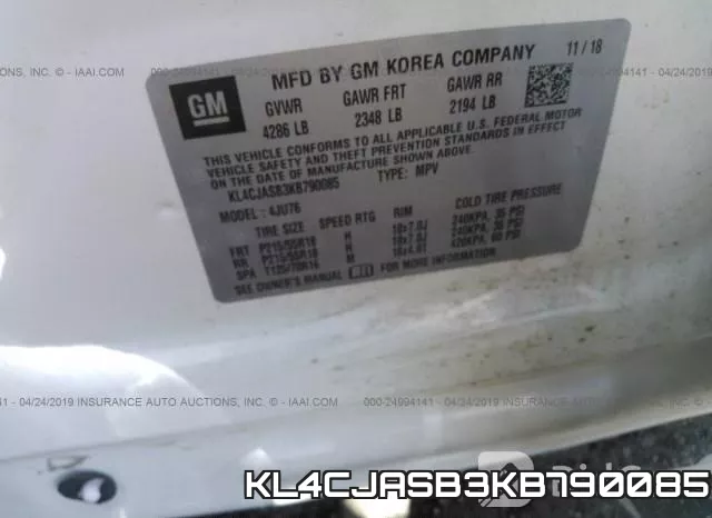 KL4CJASB3KB790085 фото 10