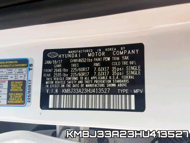 KM8J33A23HU413527 фото 2