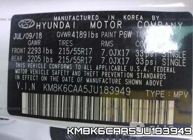 KM8K6CAA5JU183949 фото 9