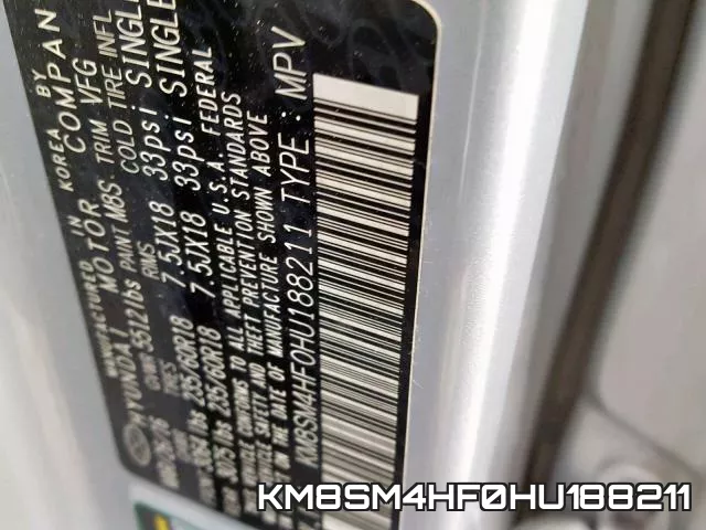 KM8SM4HF0HU188211 фото 2