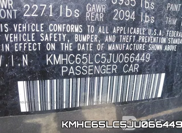 KMHC65LC5JU066449 фото 10