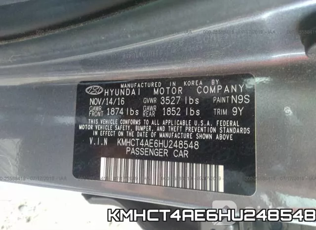 KMHCT4AE6HU248548 фото 10