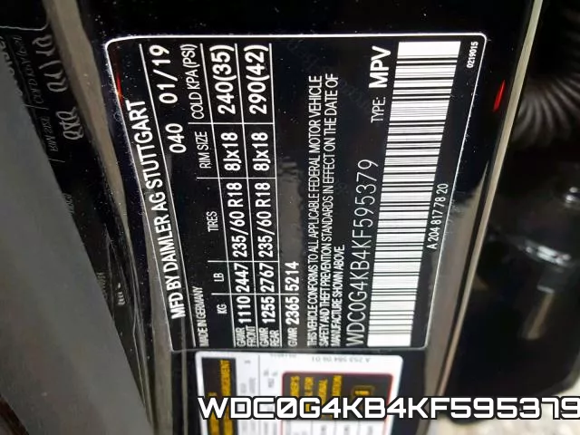 WDC0G4KB4KF595379 фото 2