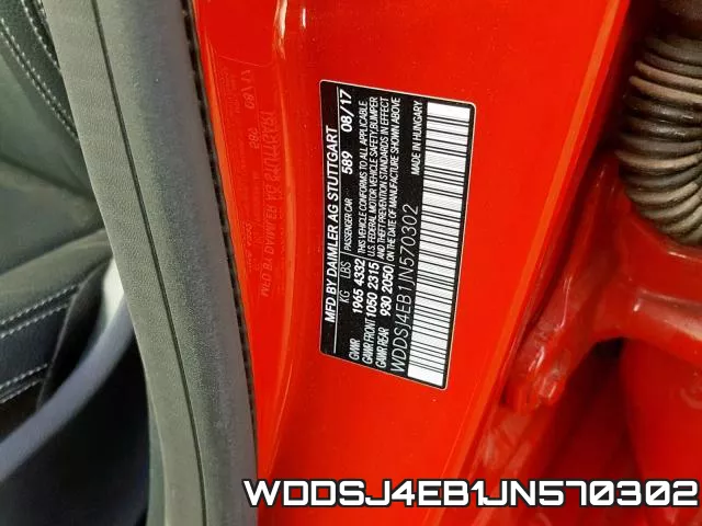 WDDSJ4EB1JN570302 фото 2