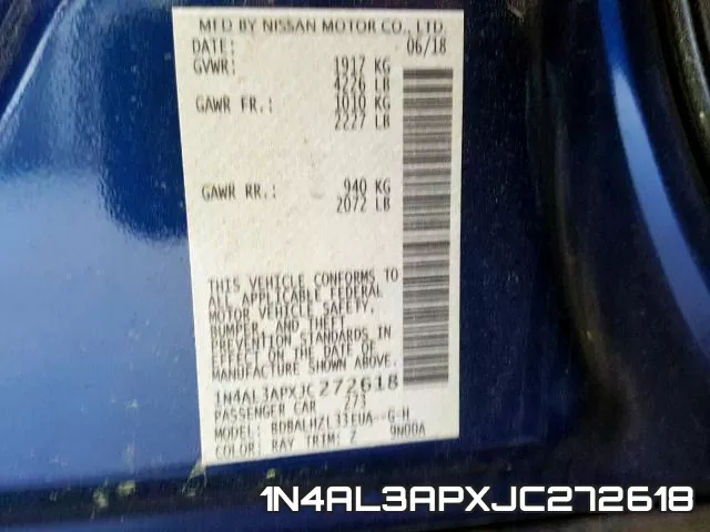 1N4AL3APXJC272618 фото 2