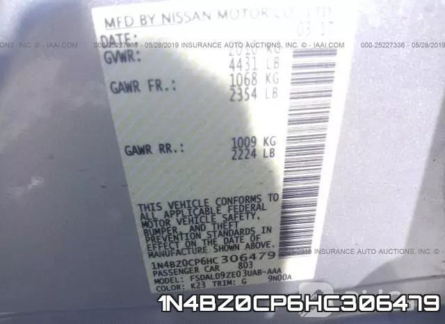 1N4BZ0CP6HC306479 фото 10