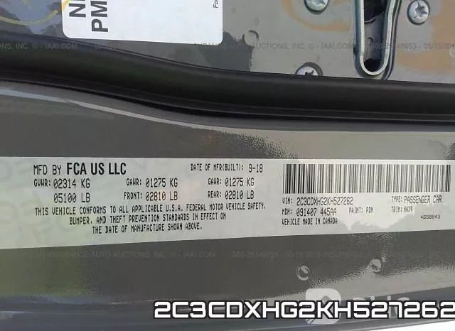 2C3CDXHG2KH527262 фото 10