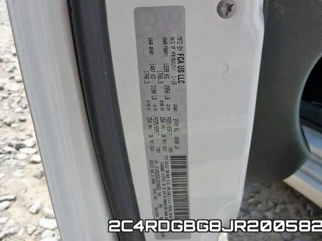 2C4RDGBG8JR200582 фото 2