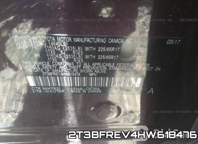 2T3BFREV4HW618476 фото 10