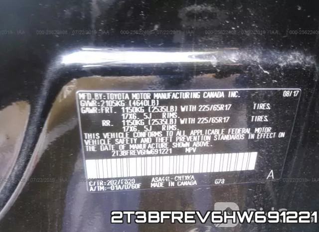 2T3BFREV6HW691221 фото 10