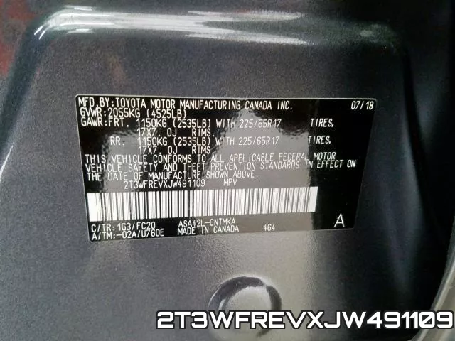 2T3WFREVXJW491109 фото 2