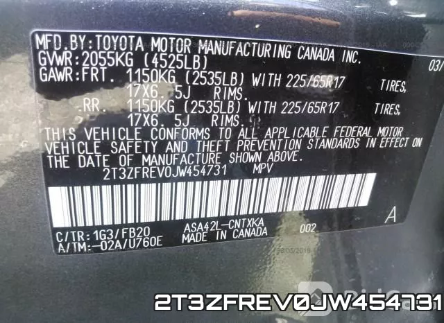 2T3ZFREV0JW454731 фото 10