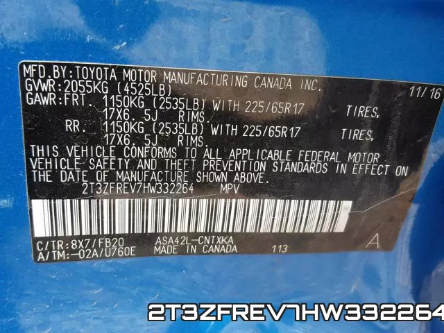 2T3ZFREV7HW332264 фото 2