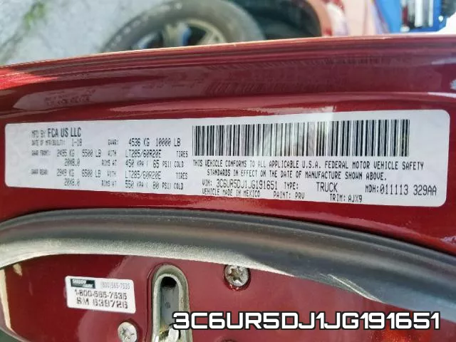 3C6UR5DJ1JG191651 фото 2