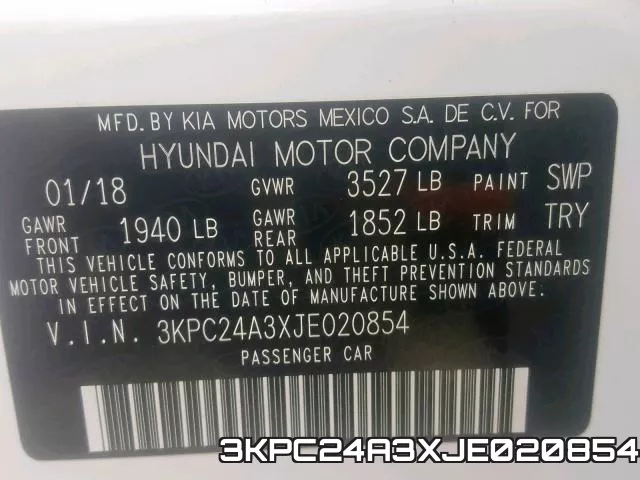 3KPC24A3XJE020854 фото 2