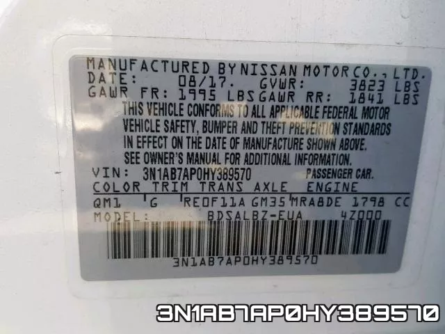 3N1AB7AP0HY389570 фото 2