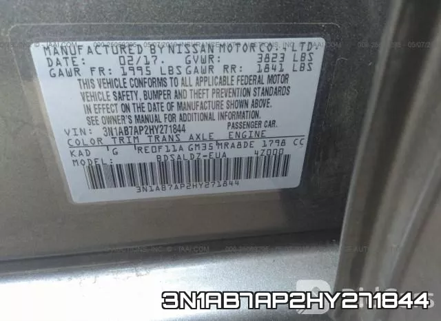 3N1AB7AP2HY271844 фото 10