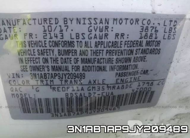3N1AB7AP9JY209489 фото 10