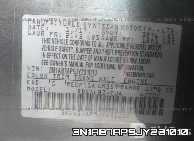 3N1AB7AP9JY231010 фото 10